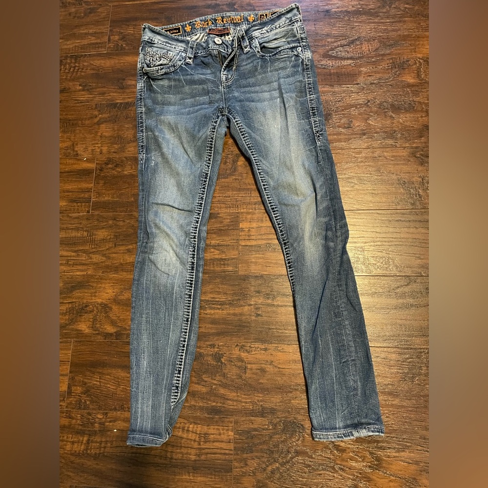 Rock revival low rise skinny